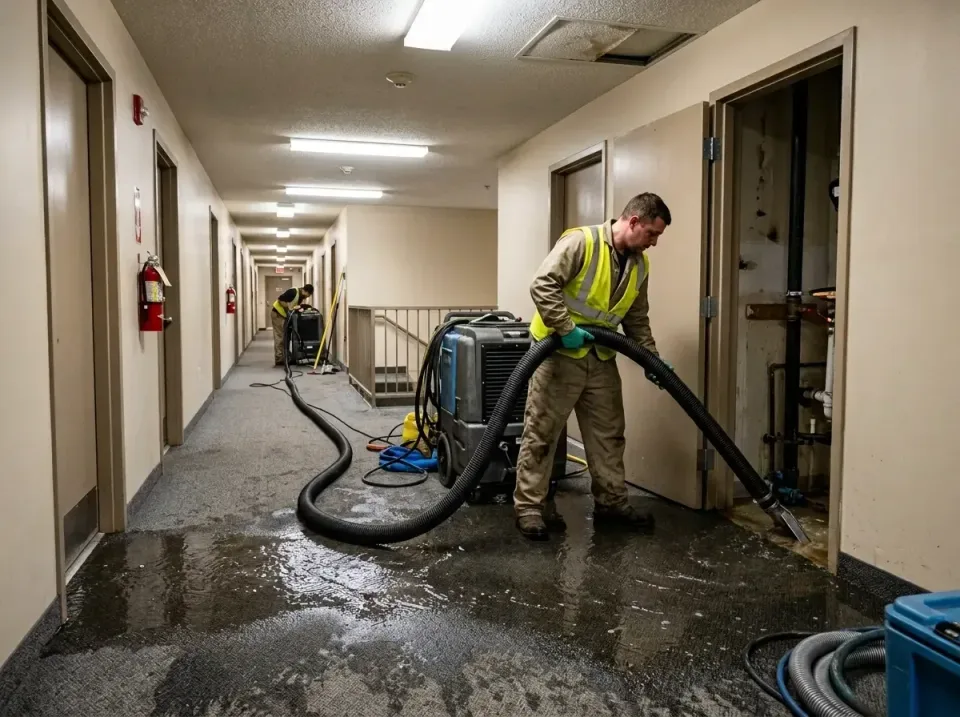 multi-unit-apartment-hallway-f-005 — frequently asked questions, Emergency Burst Pipe Water Extraction & Removal in Thunderb…